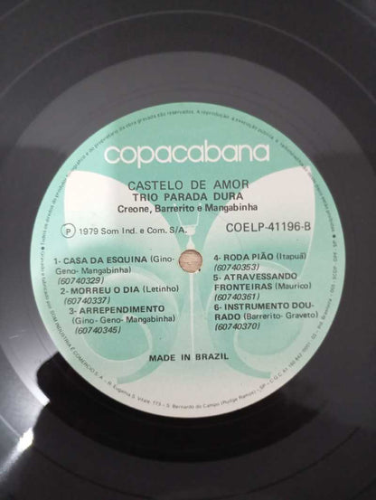 Lp Vinil Trio Parada Dura Castelo de Amor