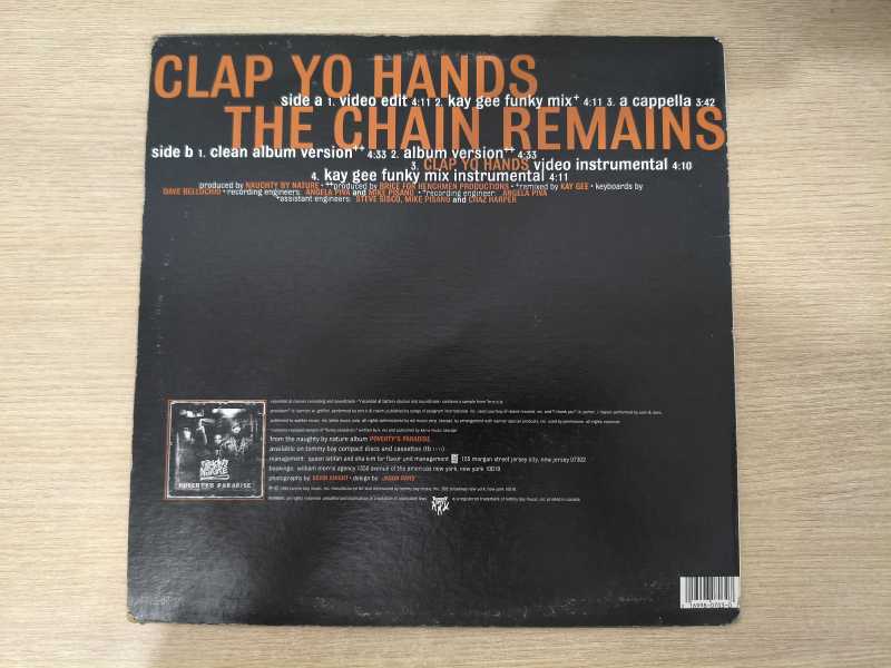 Lp Vinil Naughty By Nature Clap Yo Hands Chain Remains Imp.