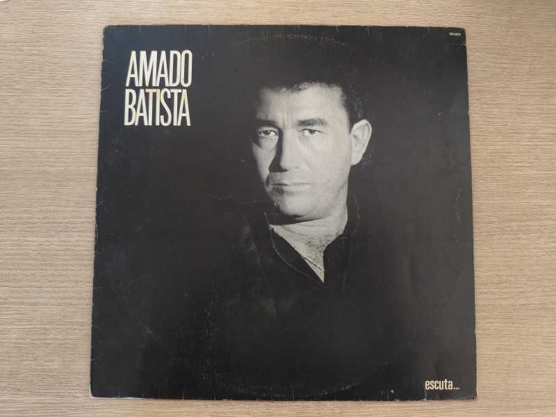 Lp Vinil Amado Batista Escuta... Com Encarte