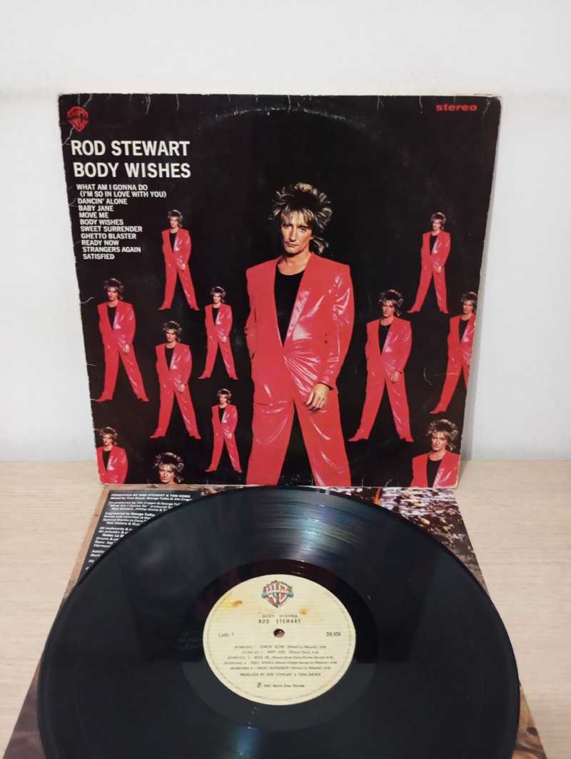Lp Vinil Rod Stewart Body Wishes Com Encarte