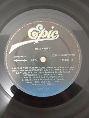 Lp Vinil Sucessos Remix Hits