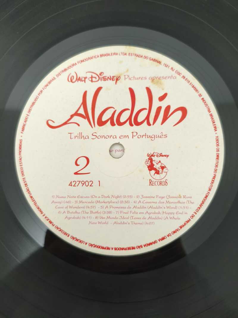 Lp Vinil Alan Menken Aladdin Com Encarte