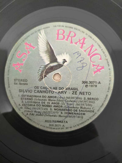 Lp Vinil Silvio Canhoto, Ary �& Zé Neto Os Caçulas Do Br