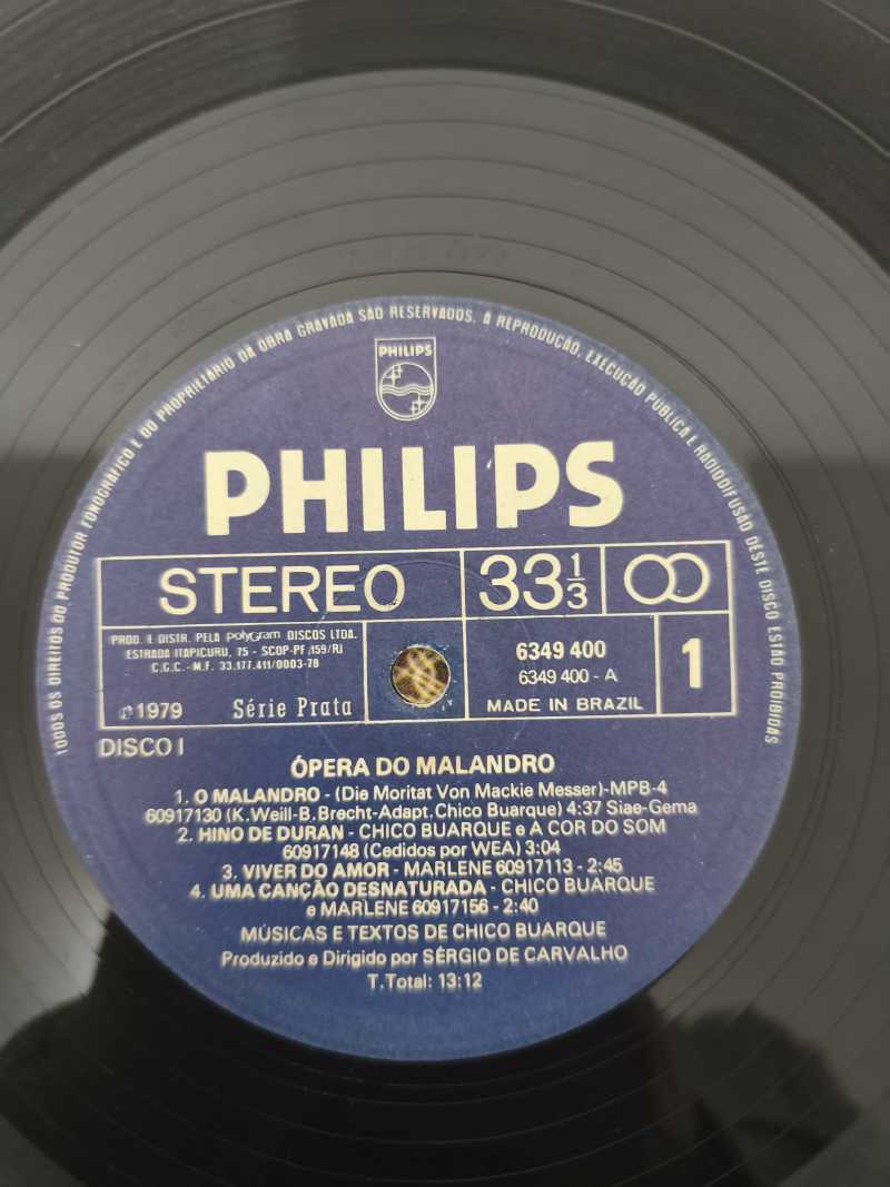 Lp Vinil Chico Buarque Ópera Do Malandro Duplo Com Encarte