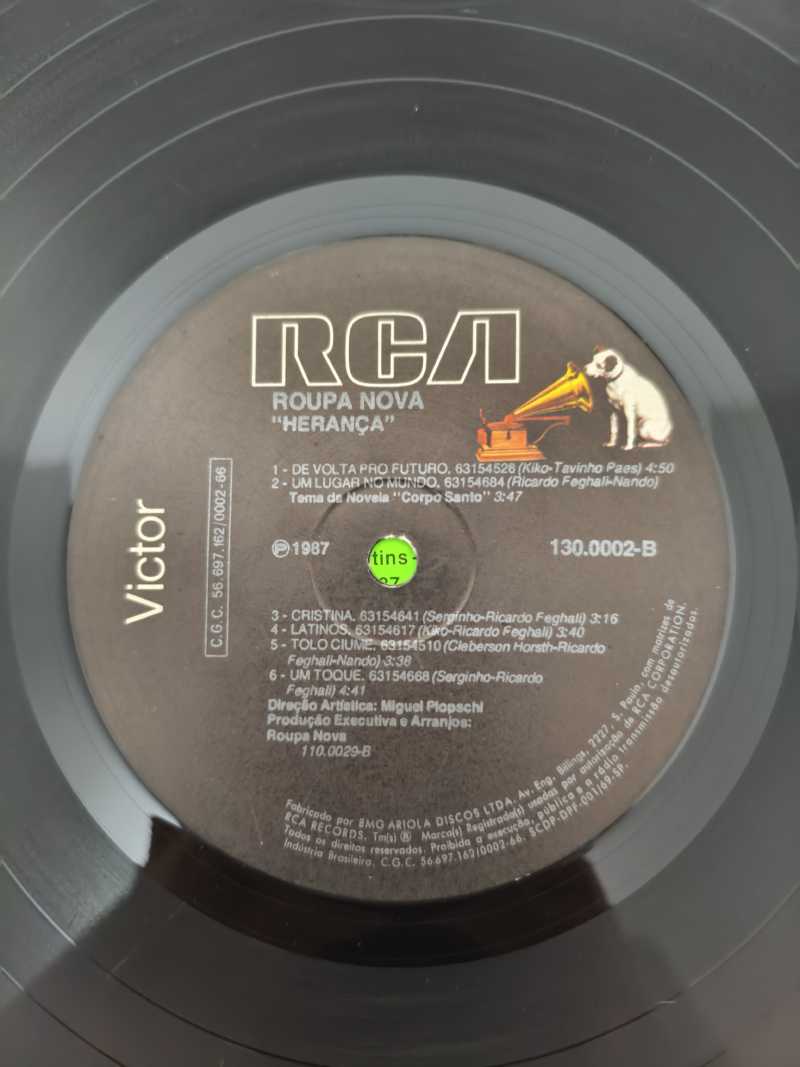 Lp Vinil Roupa Nova Herança Com Encarte