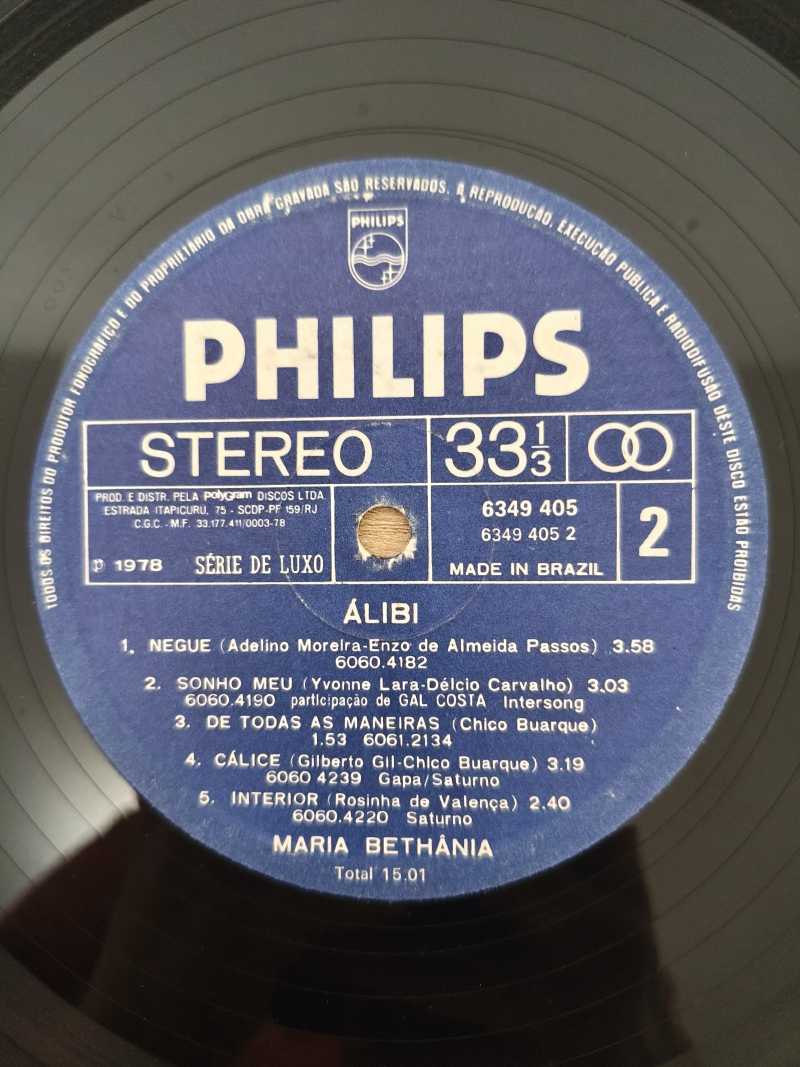 Lp Vinil Maria Bethânia Álibi