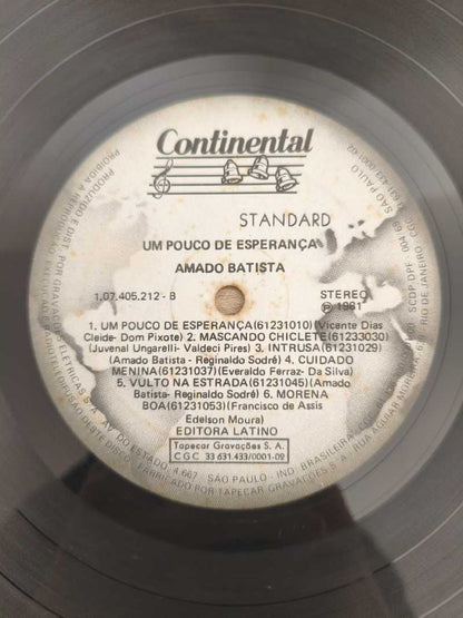 Lp Vinil Amado Batista Um Pouco De Esperança