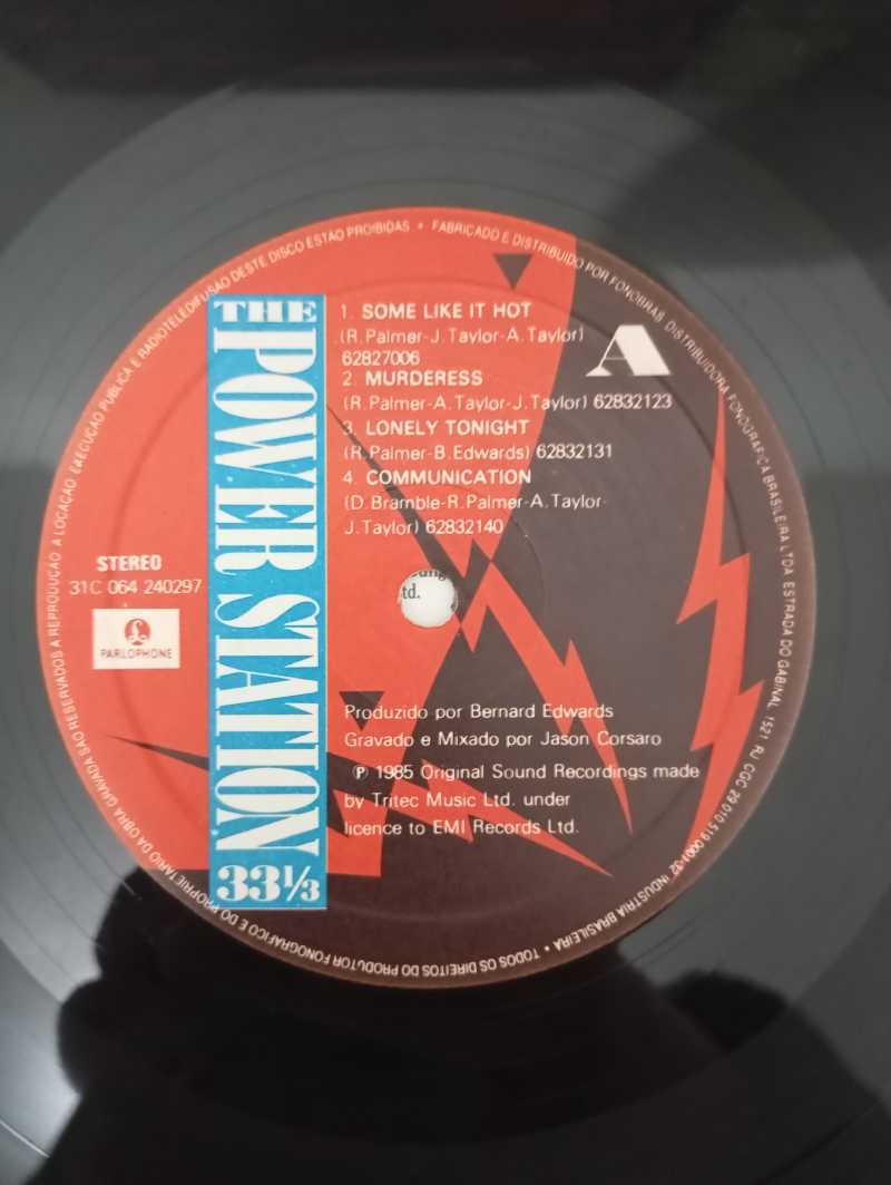 Lp Vinil The Power Station 33 Com Encarte