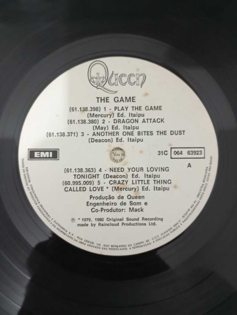 Lp Vinil Queen The Game Com Encarte