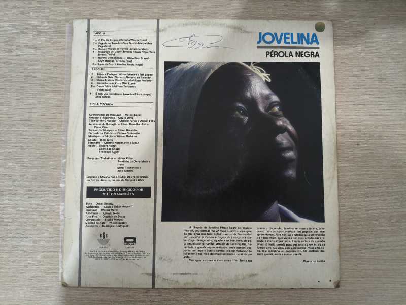 Lp Vinil Jovelina Pérola Negra 1986