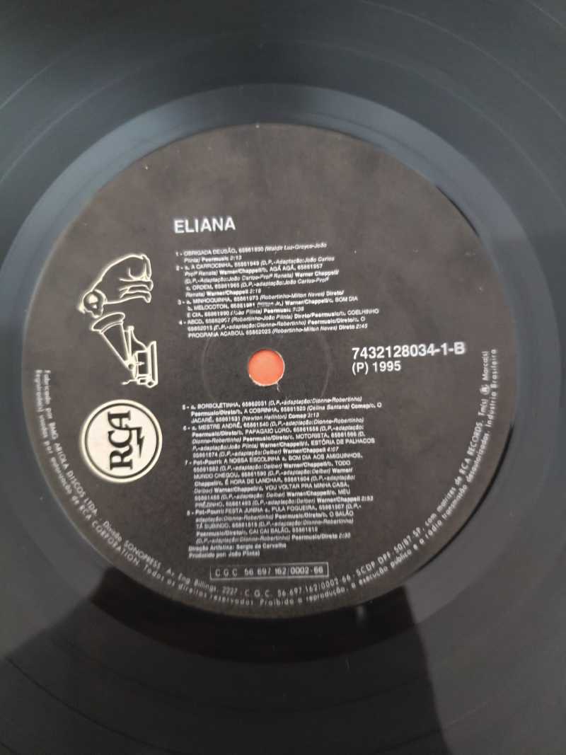Lp Vinil Eliana 1995 Com Encarte
