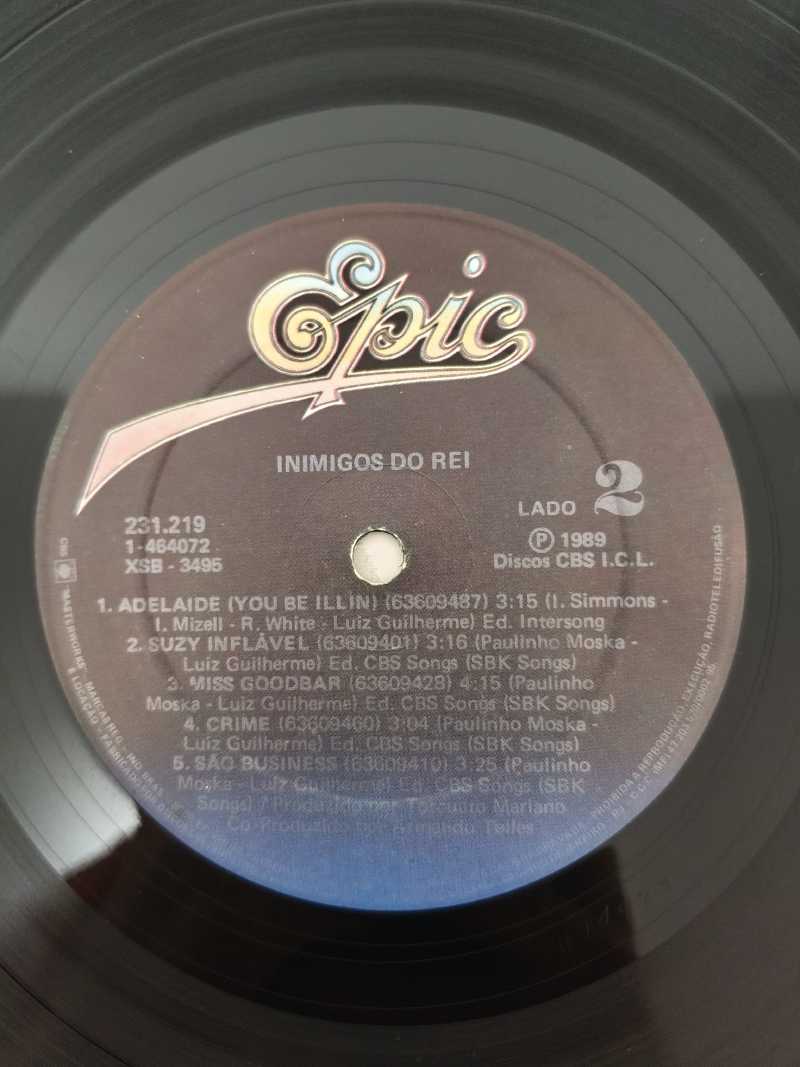 Lp Vinil Inimigos Do Rei 1989 Com Encarte