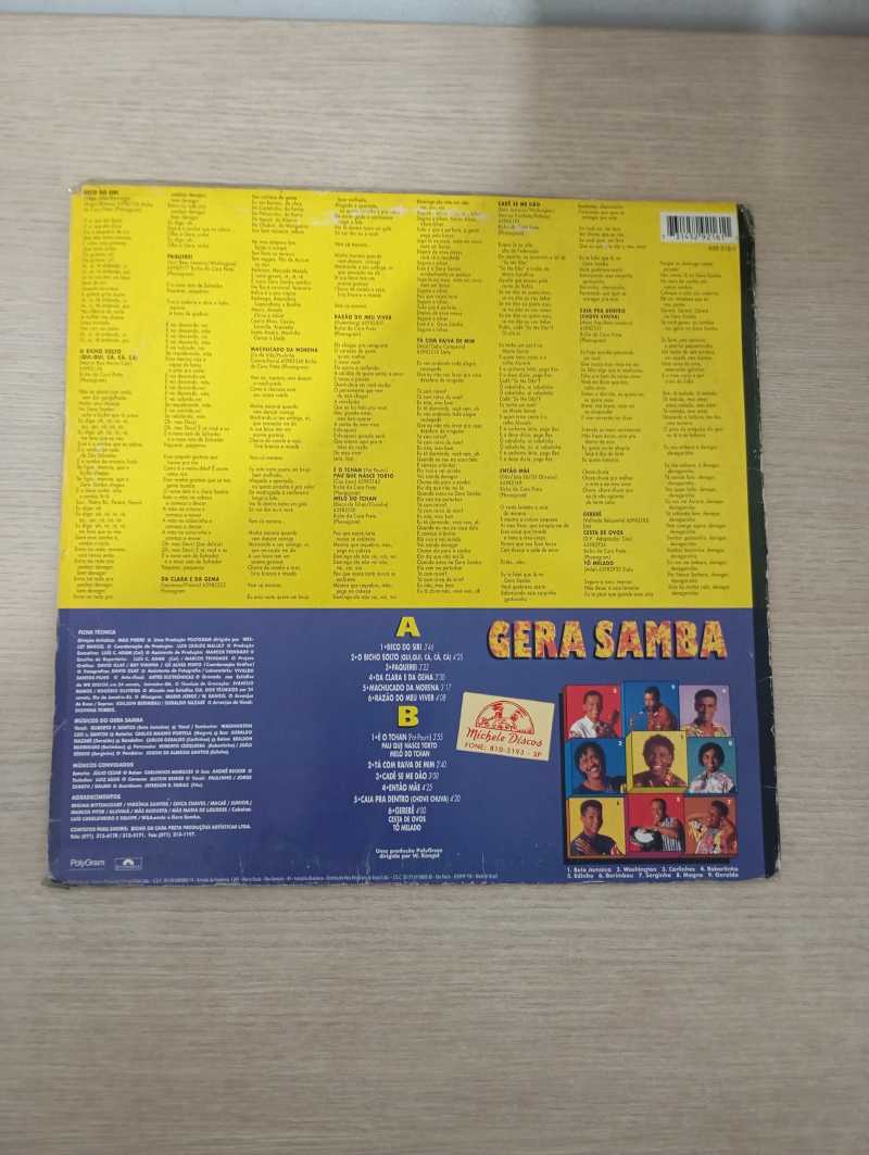 Lp Vinil Gera Samba É O Tchan