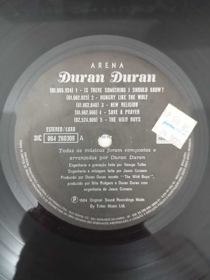 Lp Vinil Duran Duran Arena Capa Dupla Com Encarte
