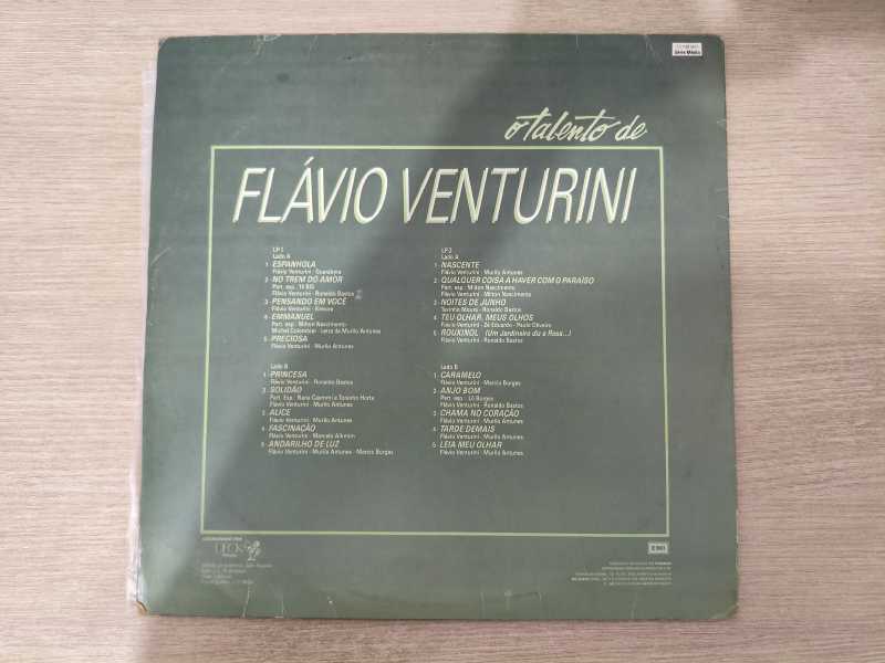 Lp Vinil Flávio Venturini O Talento de Duplo Com Encarte