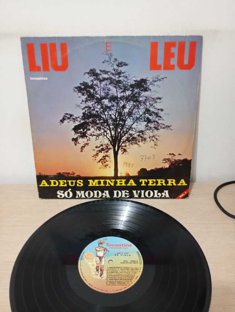 Lp Vinil Liu e Léu Adeus Minha Terra Só Moda de Viola