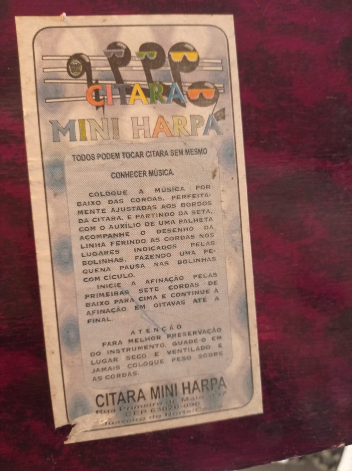 Harpa Citara 14 Cordas