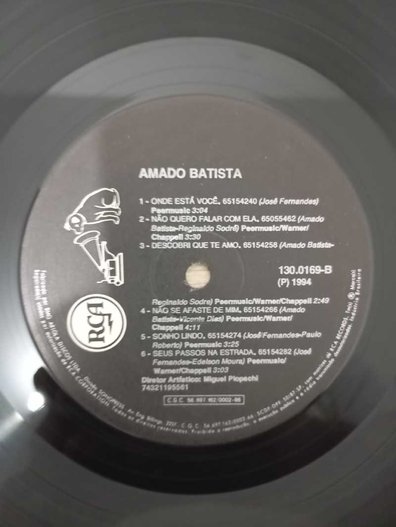 Lp Vinil Amado Batista 94 Com Encarte