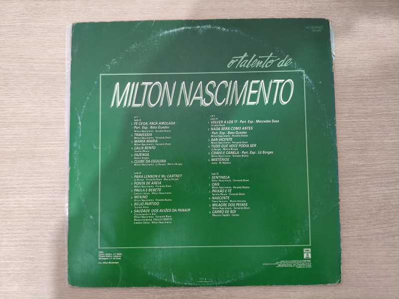 Lp Vinil Milton Nascimento O Talento de Duplo