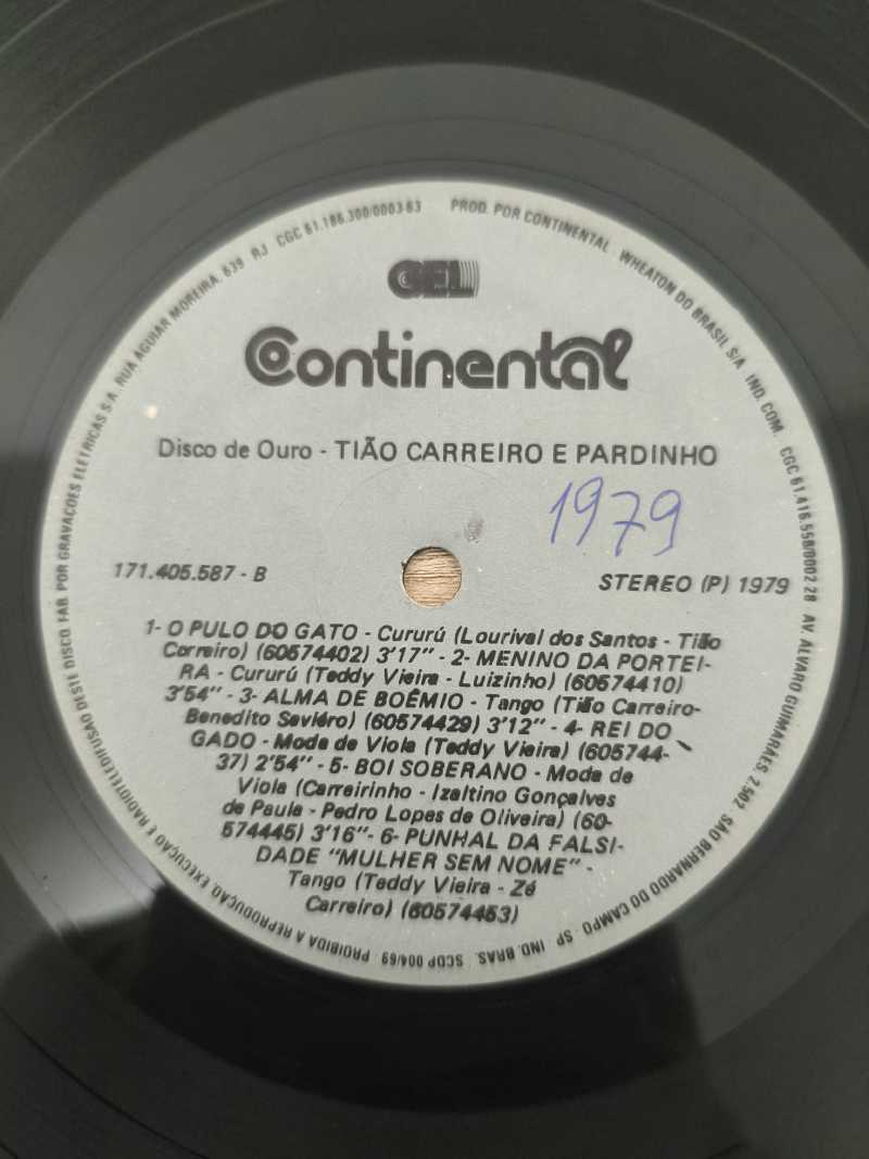 Lp Vinil Tião Carreiro E Pardinho Disco De Ouro