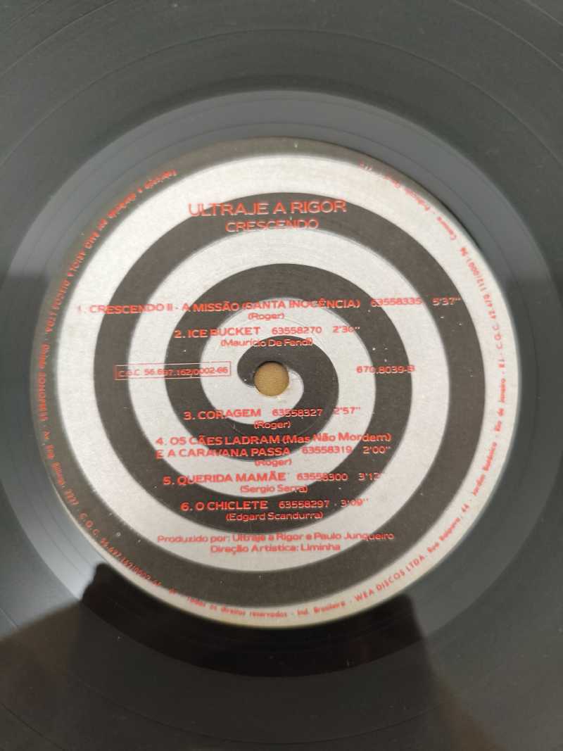 Lp Vinil Ultraje A Rigor Crescendo Com Encarte