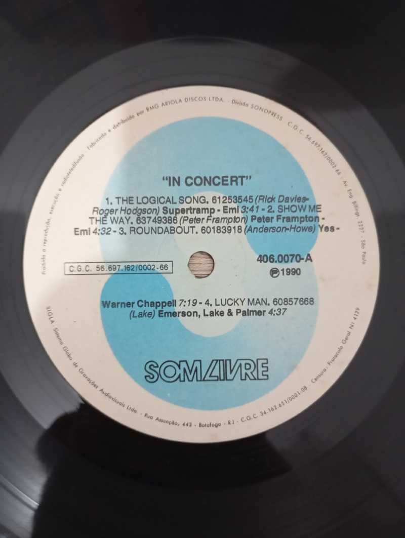 Lp Vinil In Concert 10 Flash Hits