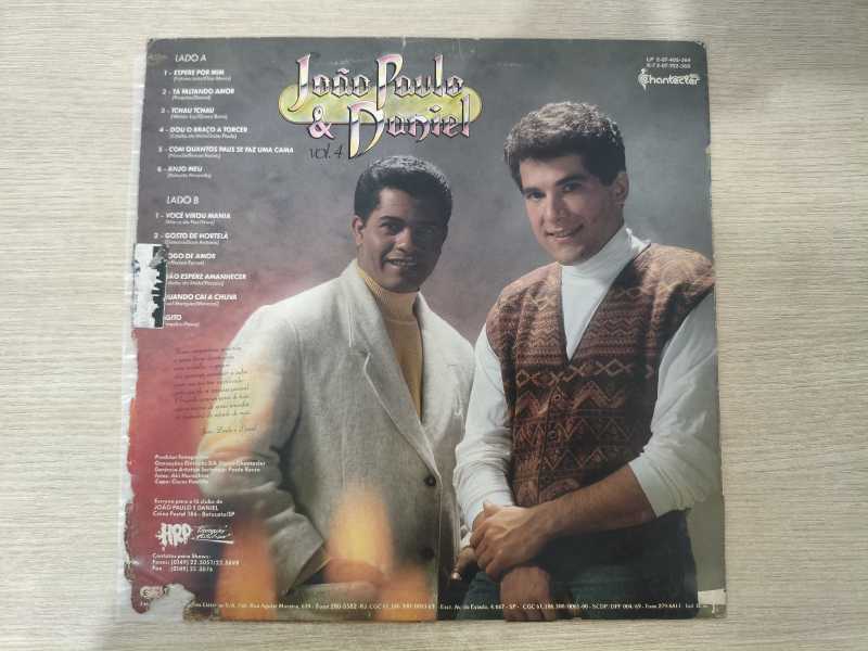 Lp Vinil João Paulo & Daniel Vol. 4