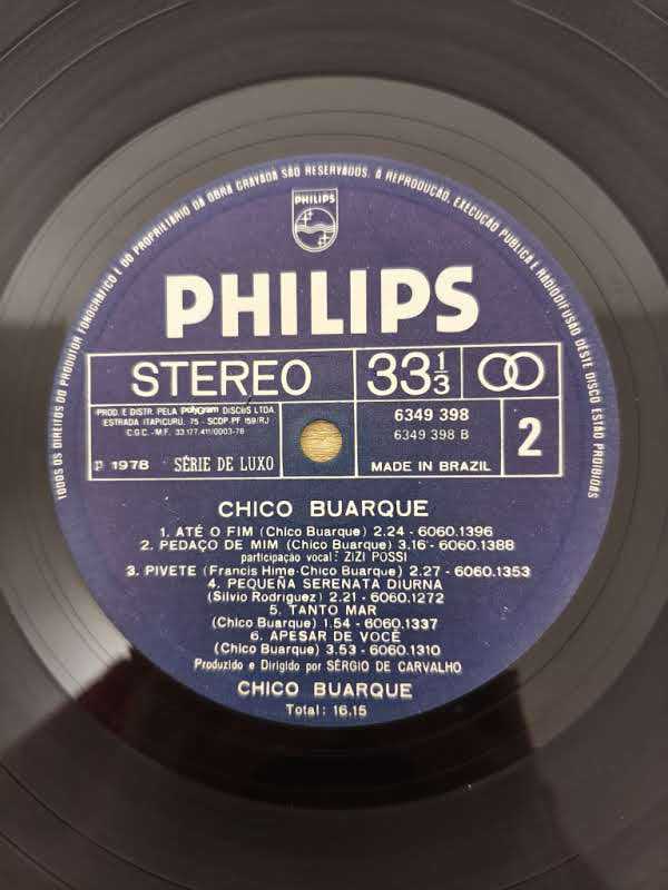 Lp Vinil Chico Buarque 1978