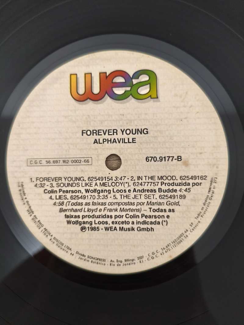 Lp Vinil Alphaville Forever Young