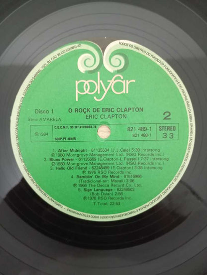 Lp Vinil Eric Clapton O Rock de Eric Clapton Duplo