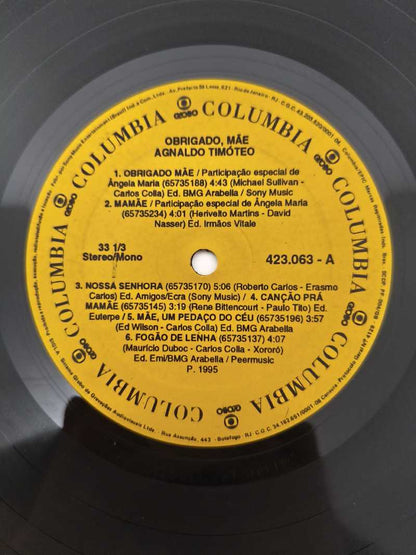 Lp Vinil Agnaldo Timóteo Participação Especial Angela Mar