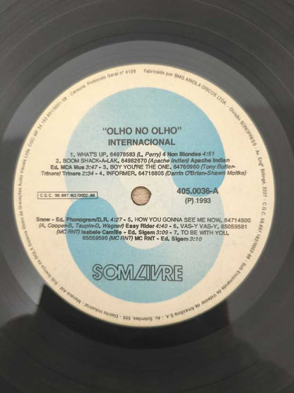 Lp Vinil Olho no Olho Internacional