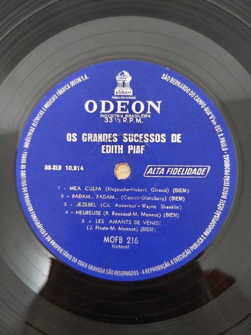 Lp Vinil Edith Piaf Os Grandes Sucessos de