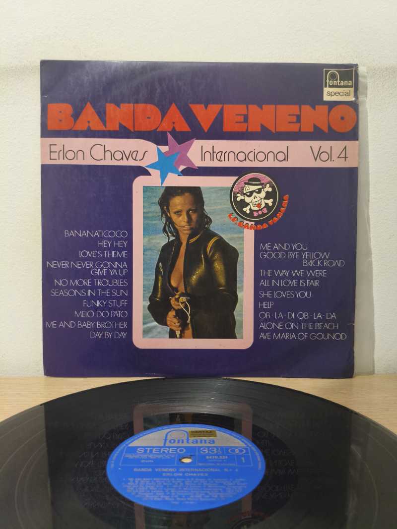Lp Vinil Banda Veneno Internacional Erlon Chaves Vol. 4