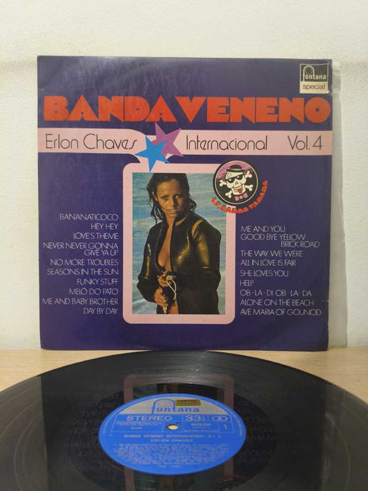 Lp Vinil Banda Veneno Internacional Erlon Chaves Vol. 4