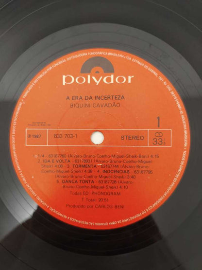 Lp Vinil Biquini Cavadão A Era Da Incerteza Com Encarte
