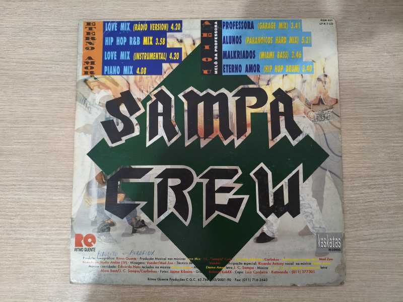 Lp Vinil Sampa Crew Super Mix Eterno Amor