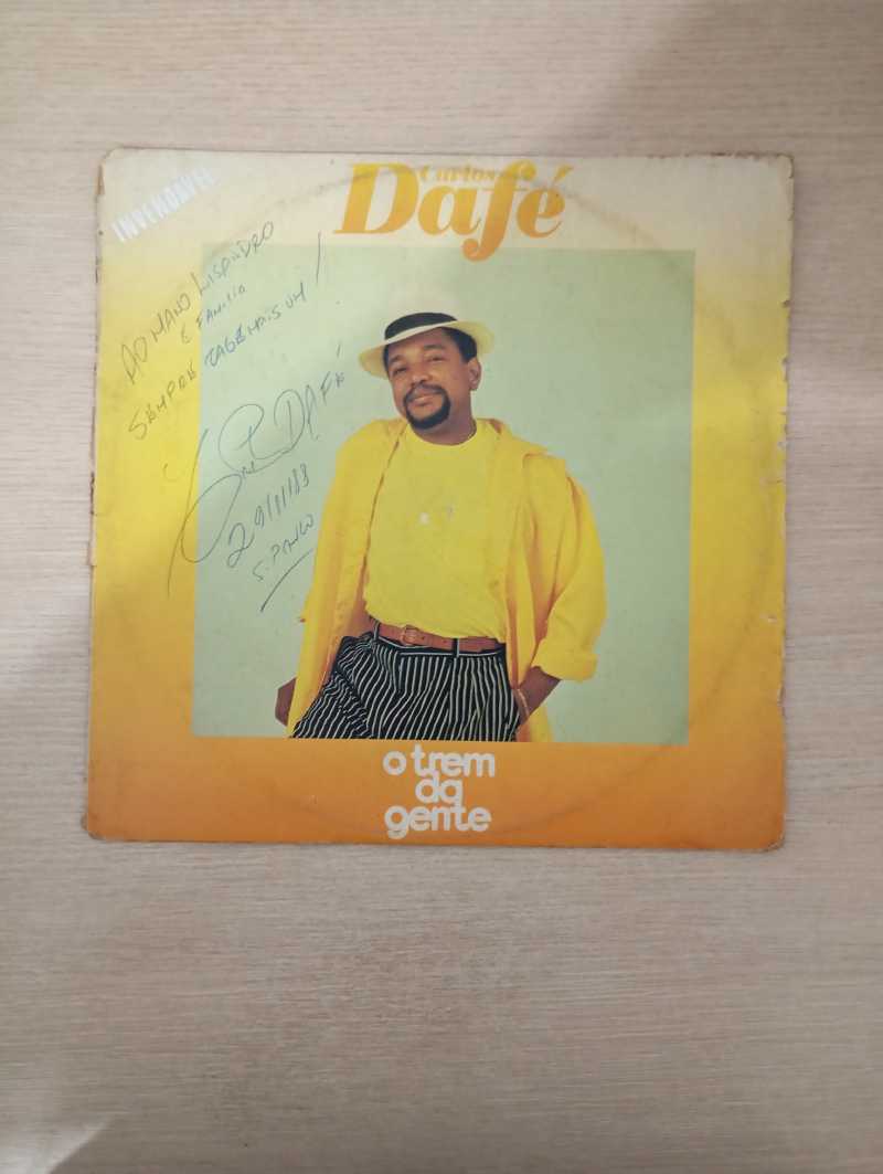 Lp Vinil Carlos Dafé O Trem Da Gente Autografado C Encarte