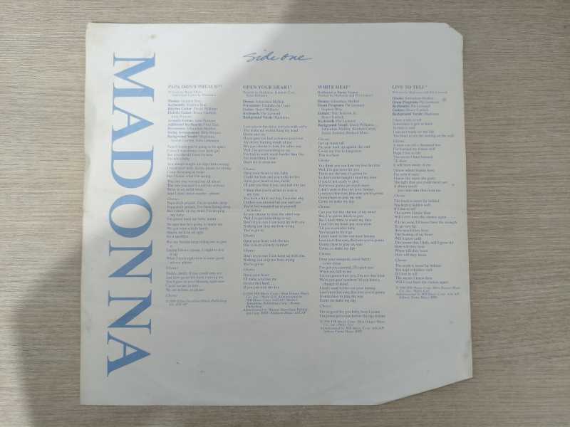 Lp Vinil Madonna True Blue Com Encarte
