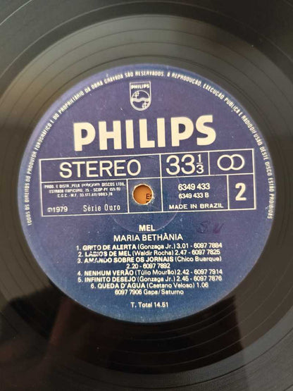 Lp Vinil Maria Bethânia Mel Com Encarte