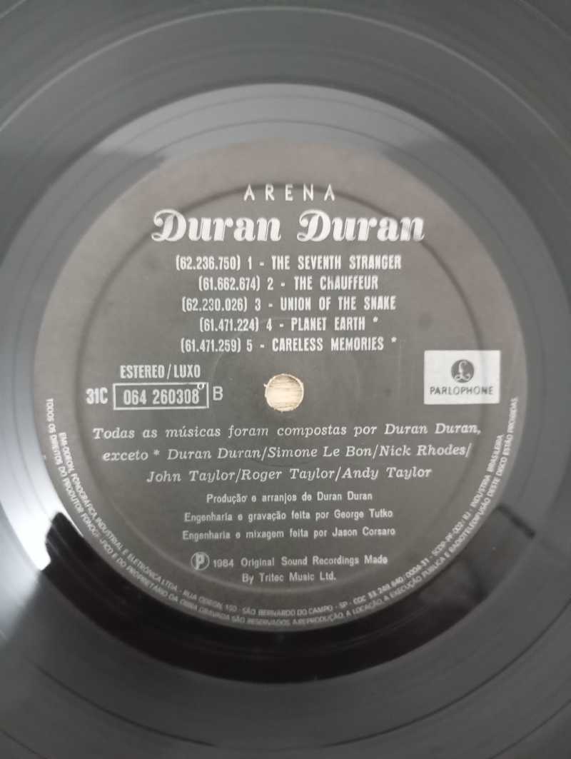 Lp Vinil Duran Duran Arena Capa Dupla Com Encarte