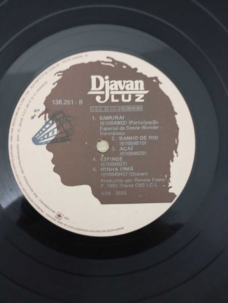Disco Vinil Luz Djavan Com Encarte