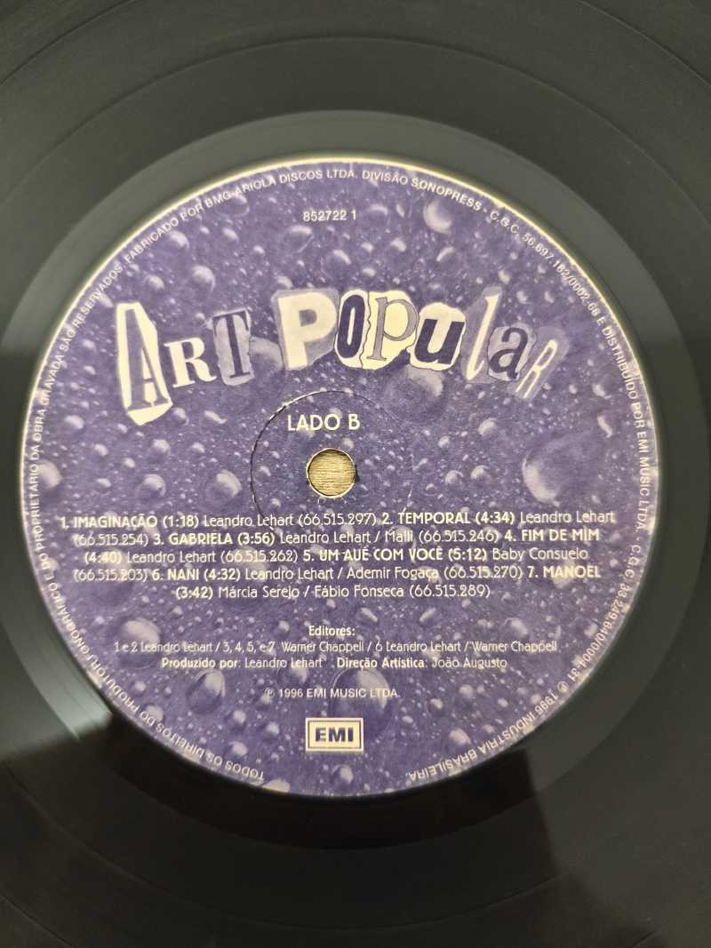Lp Vinil Art Popular Temporal