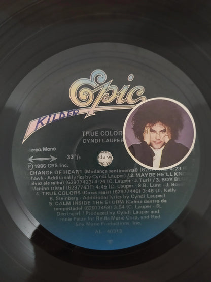 Lp Vinil Cyndi Lauper True Colors Com Encarte