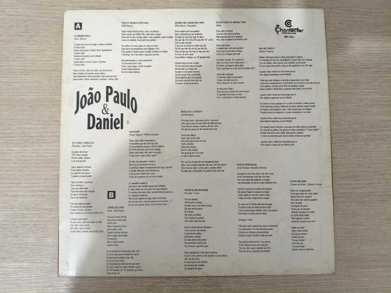Lp Vinil João Paulo & Daniel Vol. 5 Com Encarte