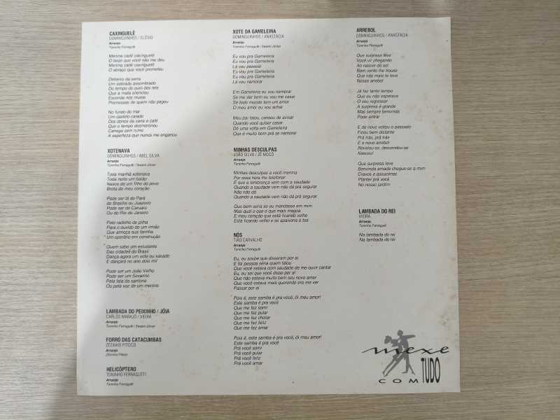 Lp Vinil Mexe Com Tudo 1990 Com Encarte