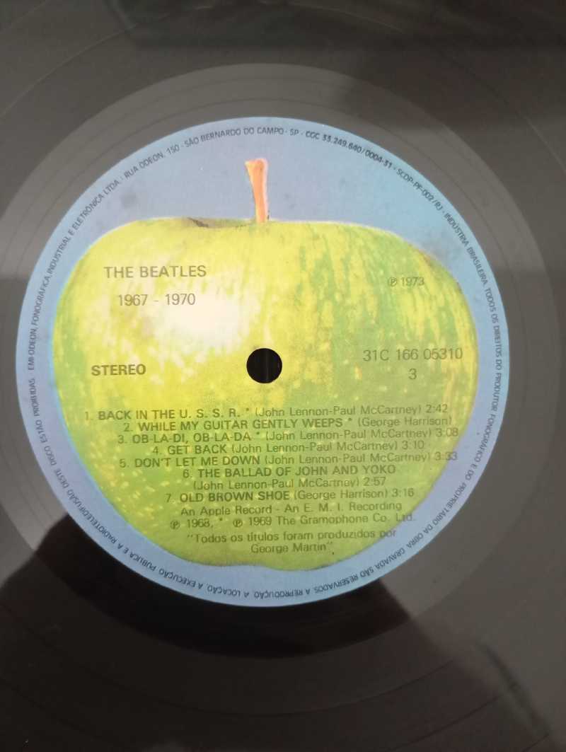 Lp Vinil The Beatles 1967-1970 Duplo Com Encartes