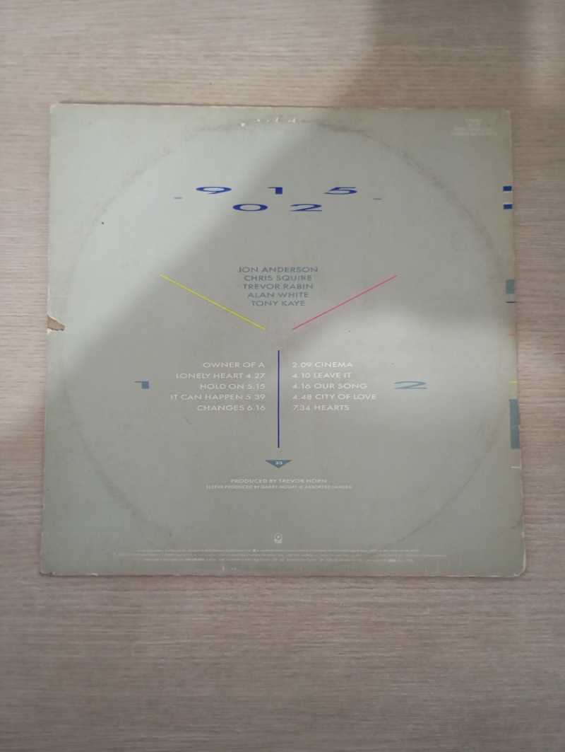 Lp Vinil Yes 90125 Com Encarte