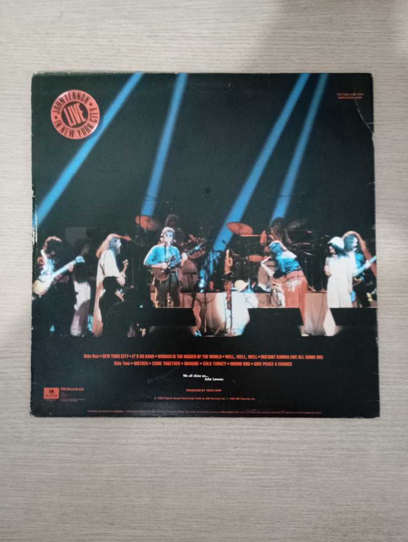 Lp Vinil John Lennon Live In New York City Com Encarte