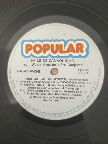 Lp Vinil Waldir Azevedo Baile Do Cavaquinho